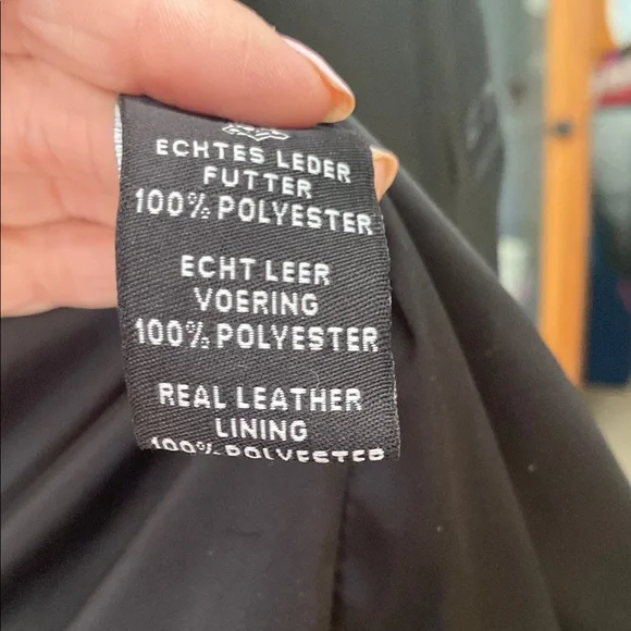 Black leather Blazer Classic Tailoring - Picture 3 of 7